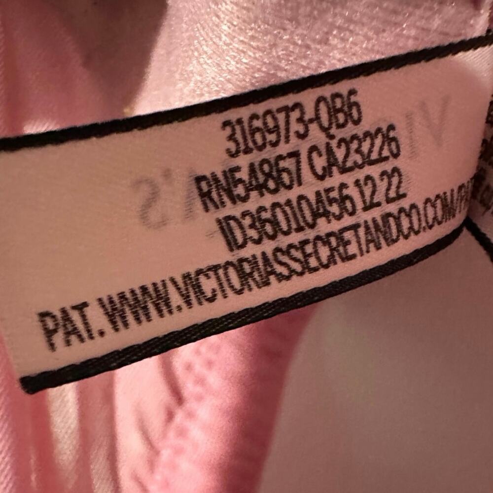 Victoria’s Secret Pink Red Floral 40C Dream Angels Bra - Picture 7 of 8